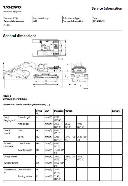 Volvo ec290b manual