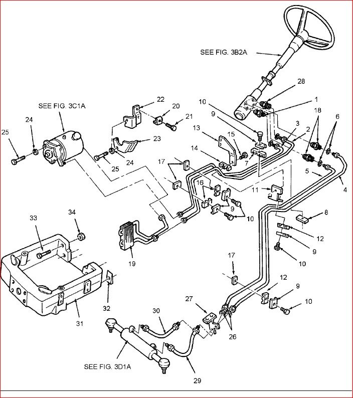 Ford New Holland 5610 4 Cylinder Ag Tractor Illustrated Parts List