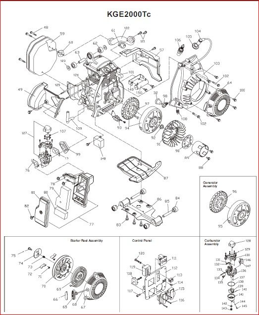 Kipor Kge2000tc Generator User And Parts Manual HeyDownloads Manual Downloads