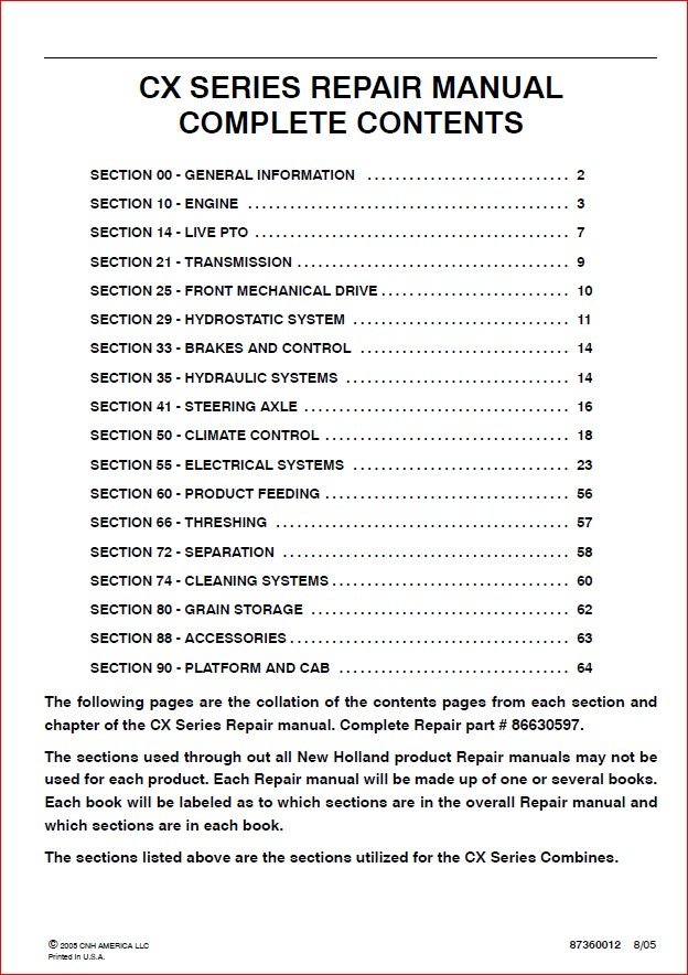 New Holland Tractor Wiring Diagrams Electrical System Manual Tm 120