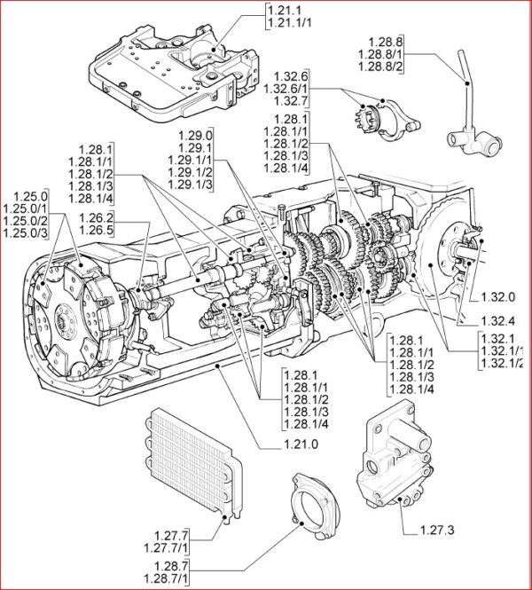 New Holland Tn95f Orchard Tractor Master Illustrated Parts List Manual