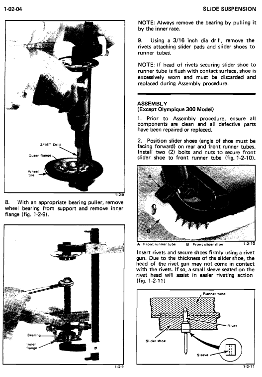 1972 1973 Bombardier Ski Doo Snowmobile Repair Shop Manual