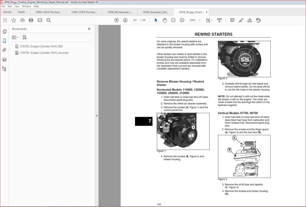 2009 Briggs Stratton Engines Repair Manual PDF DOWNLOAD