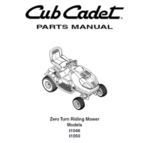 Cub Cadet Tractors I1046 I1050 Master Parts Manual - PDF - HeyDownloads - Manual Downloads