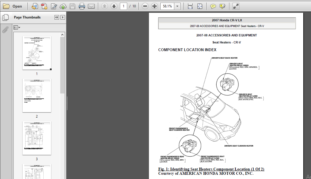 Honda Crv 2005 2009 Service Repair Manual pdf Download