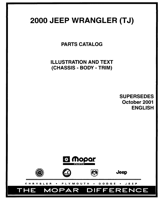 Jeep Wrangler Tj Parts Manual Catalog Download 2000 - PDF DOWNLOAD - HeyDownloads - Manual Downloads Jeep Wrangler Tj Parts Manual Catalog Download 2000 - PDF DOWNLOAD - HeyDownloads - Manual Downloads