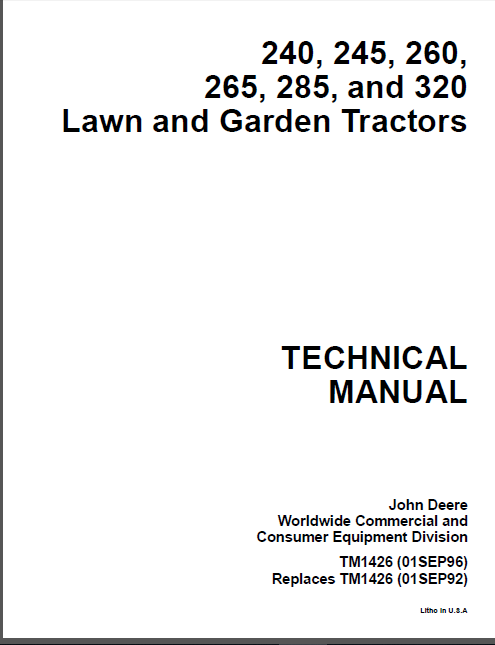 John deere 285 top service manual pdf