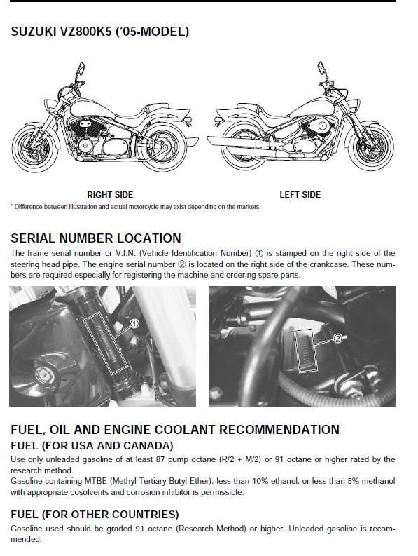 Suzuki Vz 800 Marauder 1997 2009 Factory Service Repair Manual Download