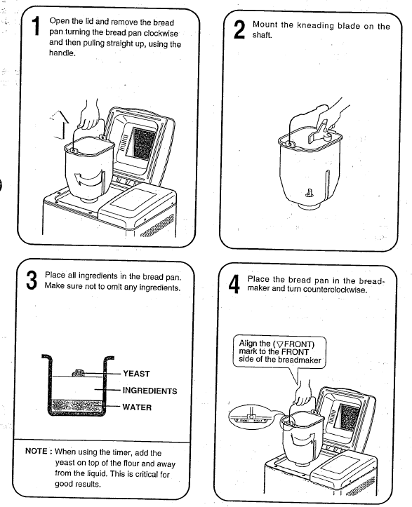 Toastmaster Platinum Bread Butter Maker Parts Model 1199s Instruction