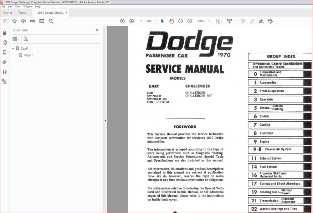 Dodge Challenger Service Manual Pdf