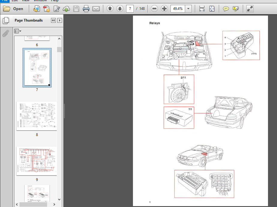 [DIAGRAM] Volvo C70 Convertible 1998 Electrical Wiring Diagram Manual