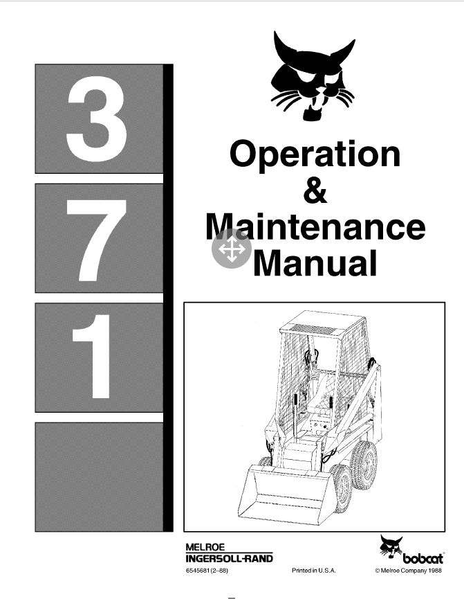 Bobcat 371 Operation & Maintenance Manual - PDF Download - HeyDownloads