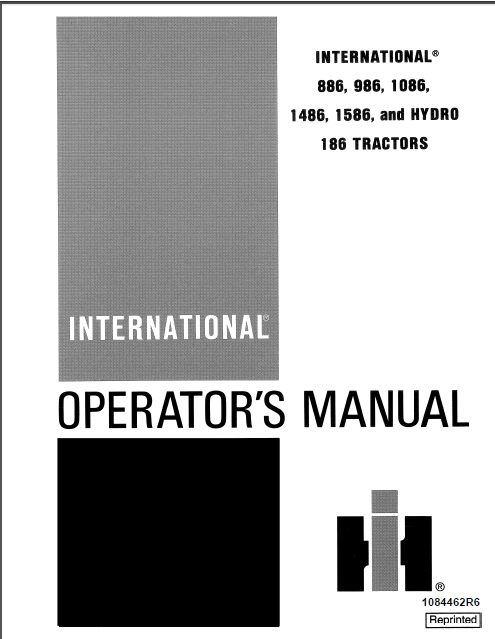 INTERNATIONAL 1586 TRACTOR SERVICE PARTS OPERATORS MANUAL CATALOG SHOP BOOK SET 