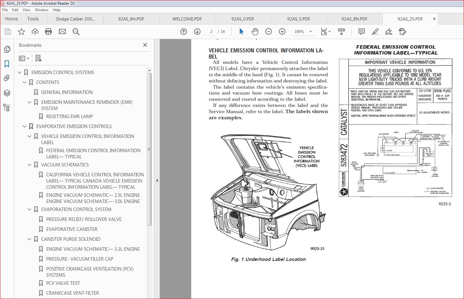 Dodge Caravan Voyager AS 1992 Complete Service Repair Manual - DOWNLOAD