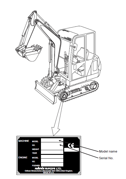 Hanix H22b Mini Excavator Service And Parts Manual