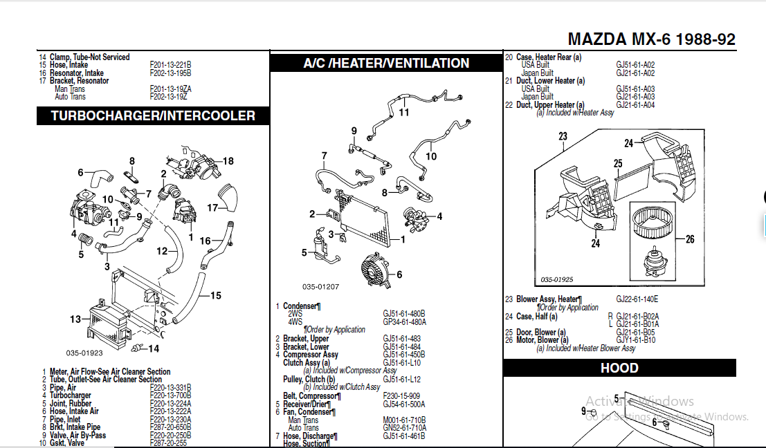 Mazda MX-6 1990 90 MX6 Owners Manual Guide Handbook Glove Box Book FREE SHIPPING
