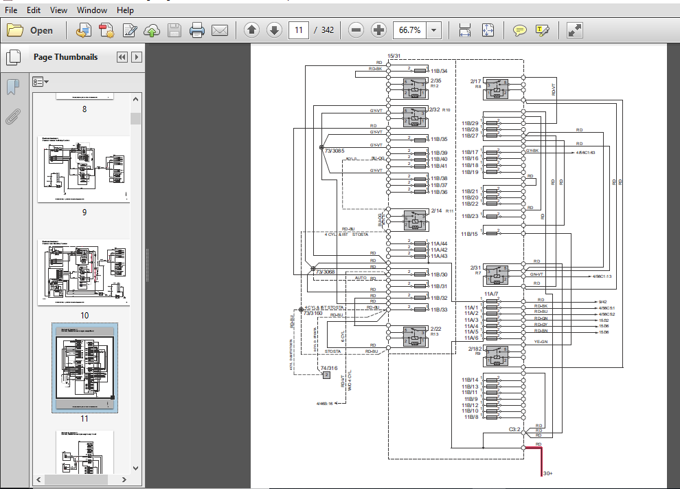 Volvo S60 V60 2014 Electrical Wiring Diagram Manual