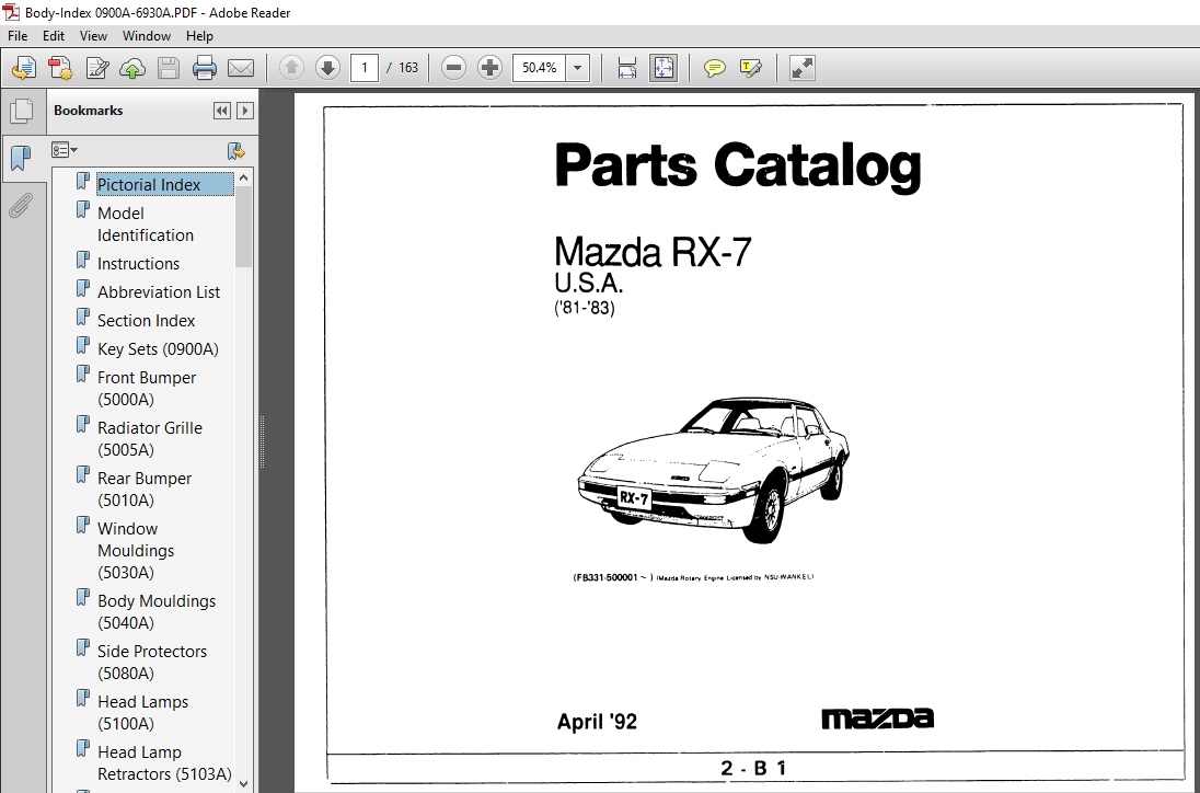 Mazda rx7 manual