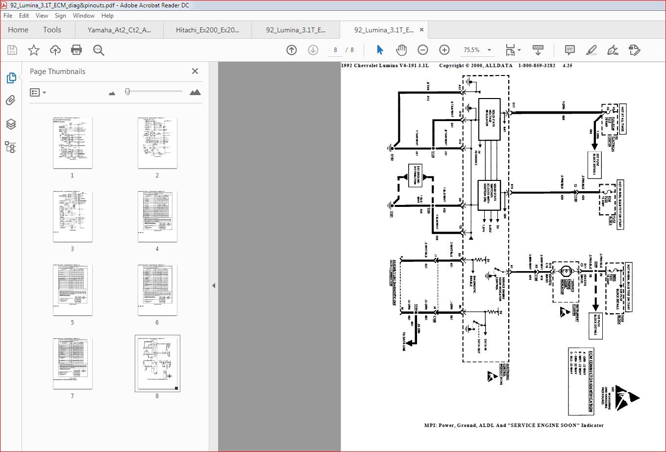 1992 Chevrolet Lumina Engine Control Module Wiring Diagram