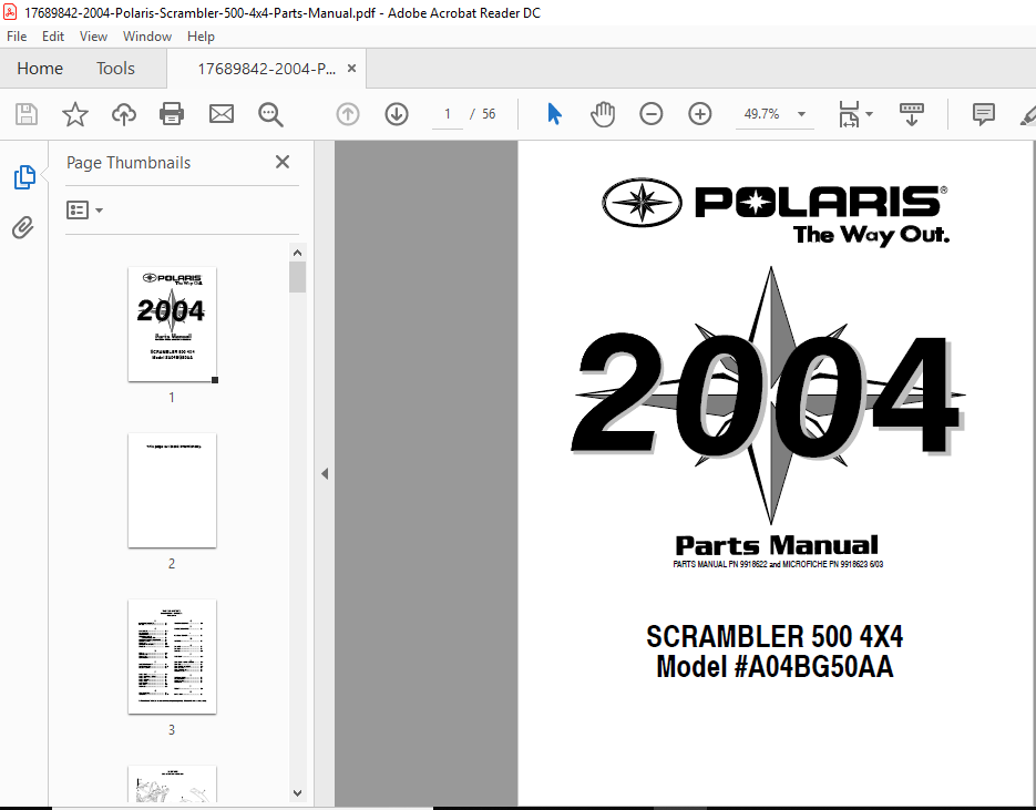 04 Polaris Scrambler 500 4x4 Parts Manual Pdf Download Heydownloads Manual Downloads 04 Polaris Scrambler 500 4x4 Parts Manual Pdf Download Heydownloads Manual Downloads