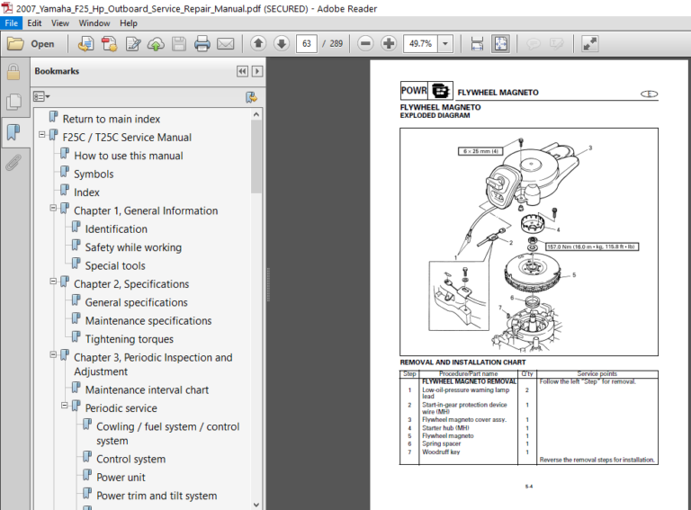2007 Yamaha F25 Hp Outboard Service Repair Manual - PDF DOWNLOAD