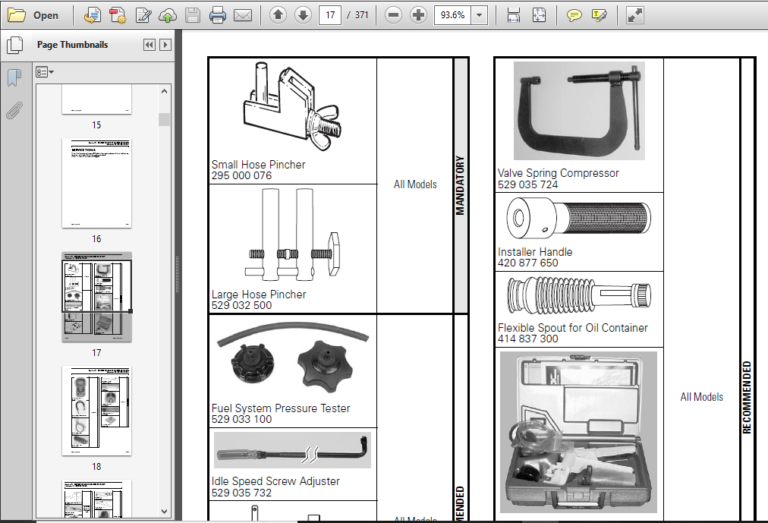 BOMBARDIER PDF SERVICE REPAIR WORKSHOP MANUAL 2006 visual data 4