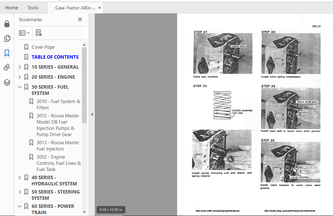 Case Tractor 580c 580ck Loader Backhoe Workshop Manual - PDF Download