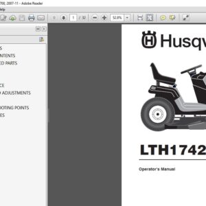 Husqvarna LTH 1742 HAU17H42B 954170224 2004 09
