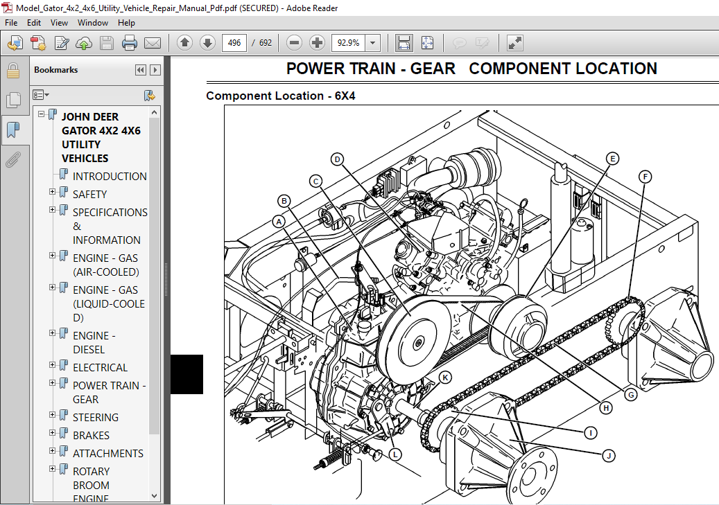 John Deere Gator 4x2 4x6 Utility Vehicle Repair Manual PDF DOWNLOAD HeyDownloads Manual