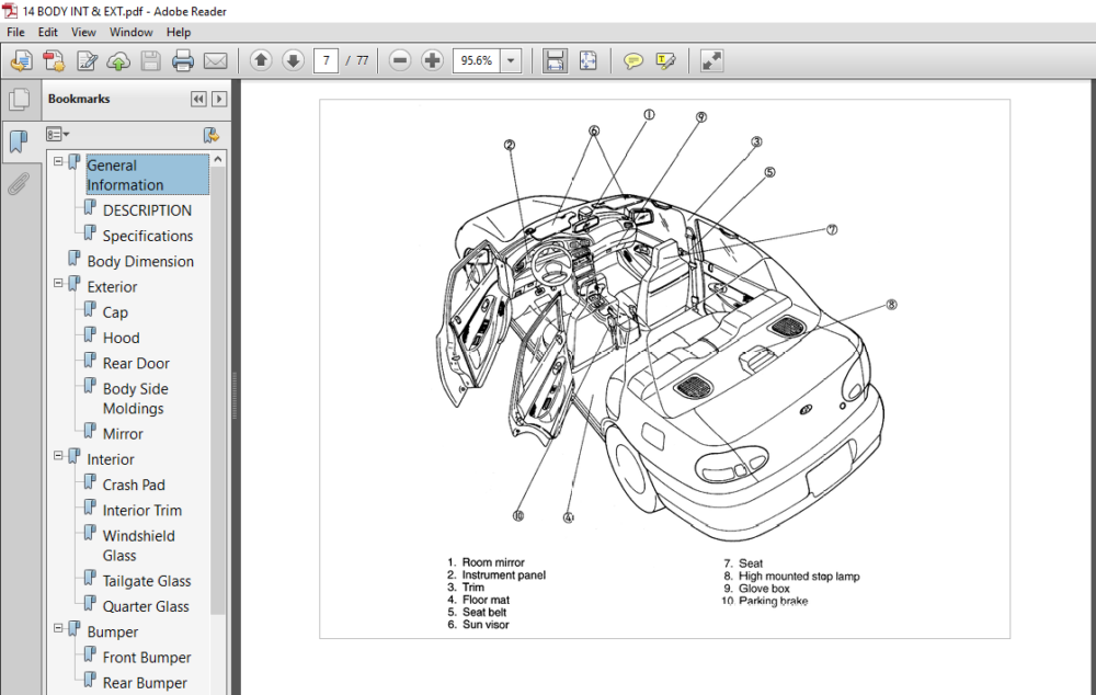 19941996 Kia Pride Service Repair Manual PDF Download HeyDownloads