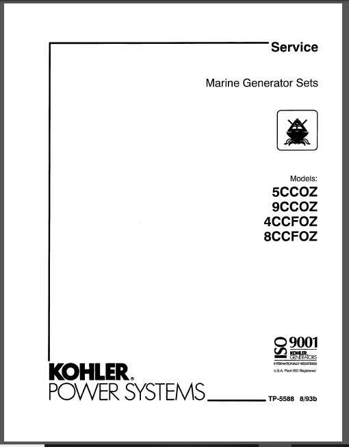Kohler Generator Service Manual