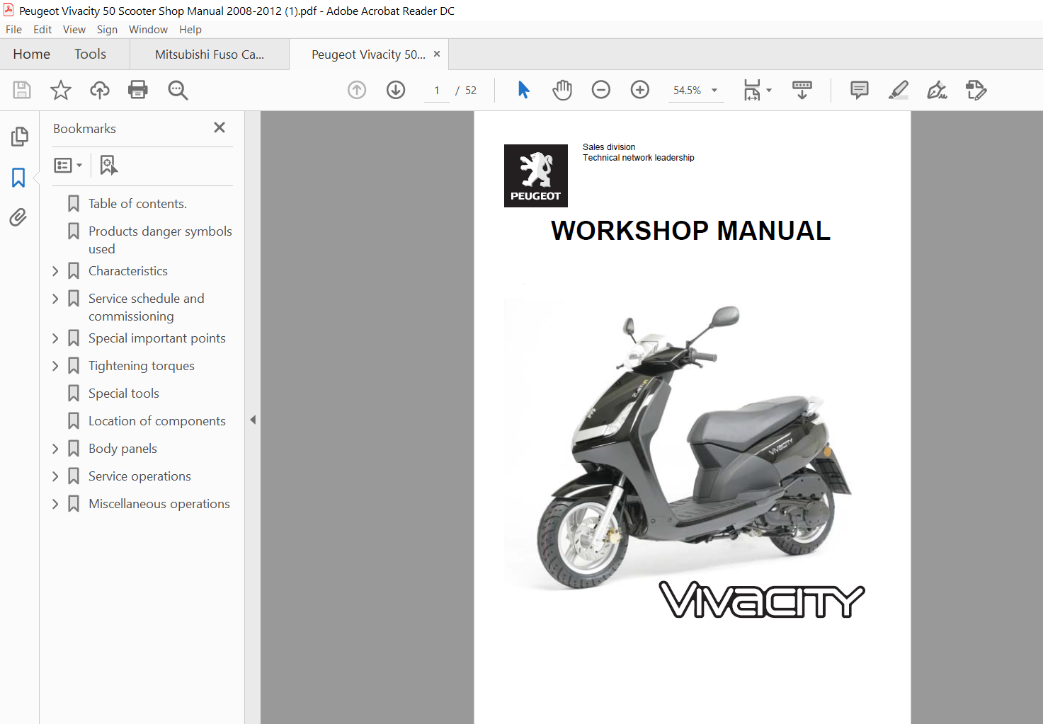 Revue Technique Scooter Peugeot Vivacity 50cc Pdf