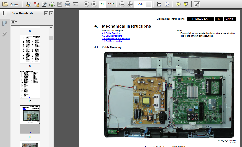 Philips 32pfl3807h Service Manual And Repair Guide - PDF Download ...