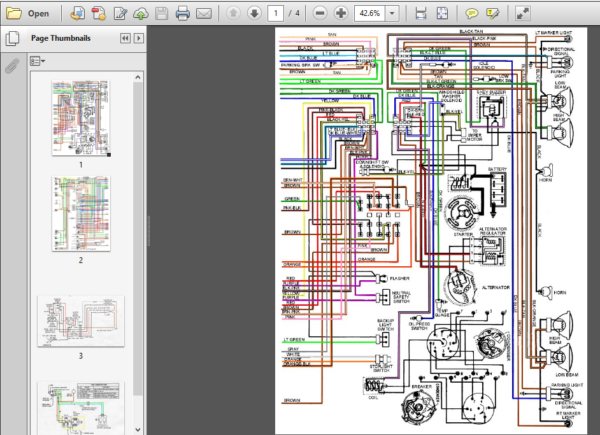 Pontiac Firebird Wiring Diagrams 67 68 69 Models Pdf Download