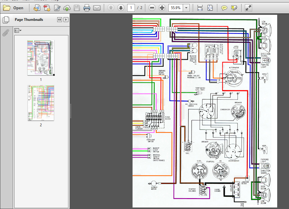 Pontiac Firebird Wiring Diagrams 67 68 69 Models - PDF DOWNLOAD