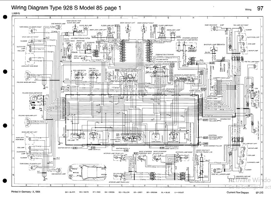 Porsche 928s Model 1985 Wiring Diagram - PDF Download ~ HeyDownloads