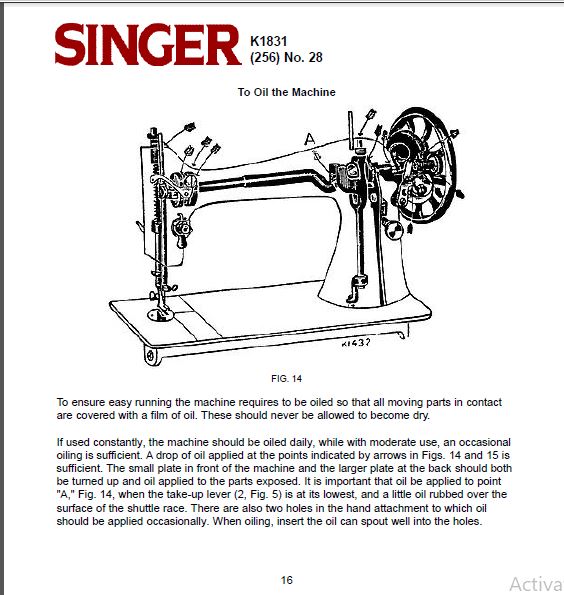 Singer Sewing Machine Parts Breakdown Reviewmotors.co