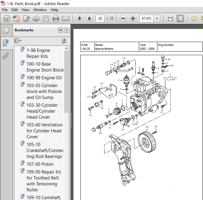 Vw 19 Tdi Engine Parts Diagram