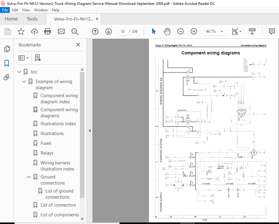 Volvo Fm Fh Nh12 Version 2 Truck Wiring Diagram Service Manual Pdf Download Heydownloads Manual Downloads