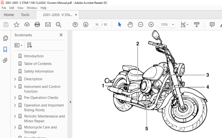 yamaha v star 1100 manual