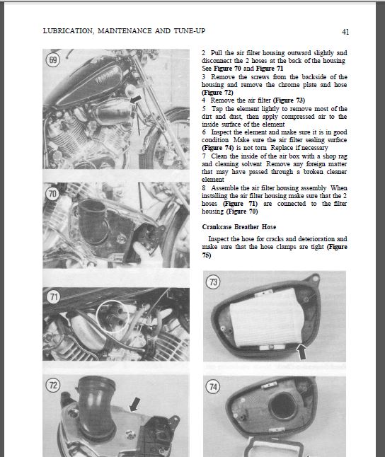 1987 - 2003 Yamaha Virago XV535, XV700, XV750, XV920, XV1000, XV1100