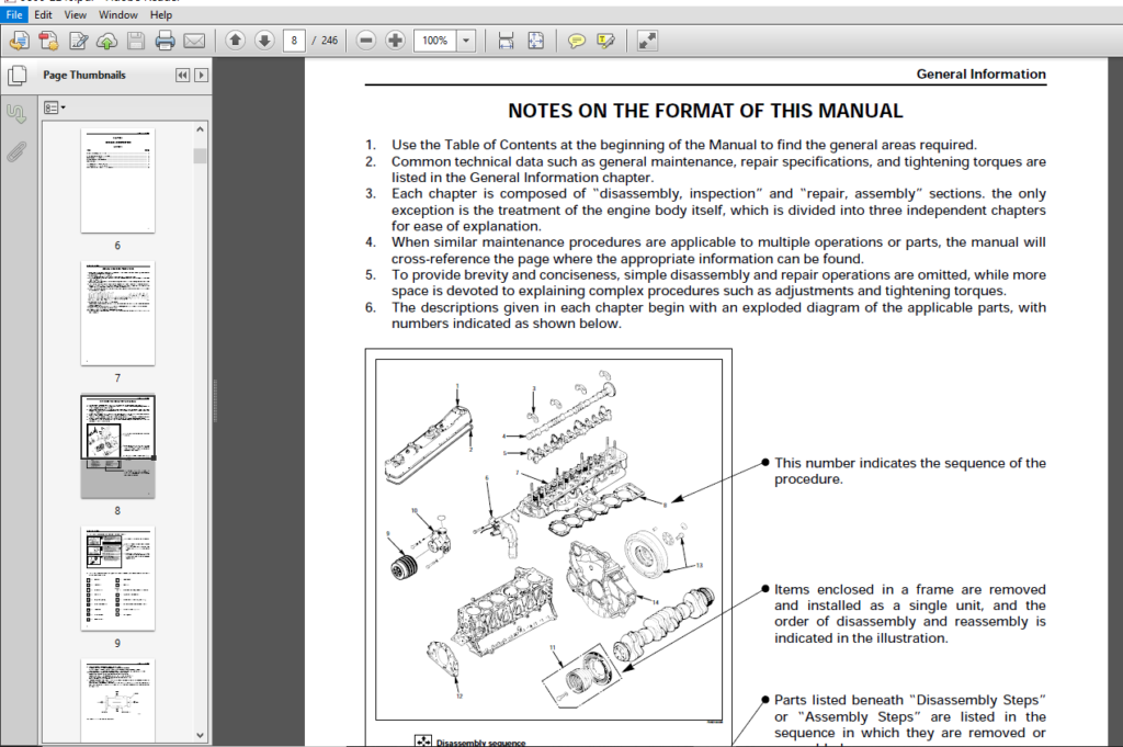 Isuzu Diesel Engine AA6SDIT for JCB JS460 Service Repair Manual PDF Download HeyDownloads