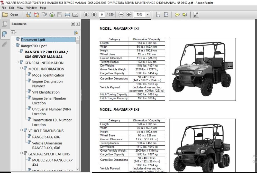 Polaris Ranger Service Manual Pdf