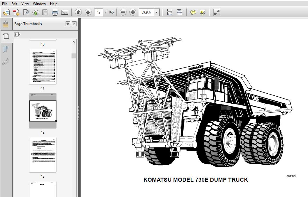 Komatsu 730E Dump Truck With Trolley Assist Operation & Maintenance Manual SN A30212 - A30354B
