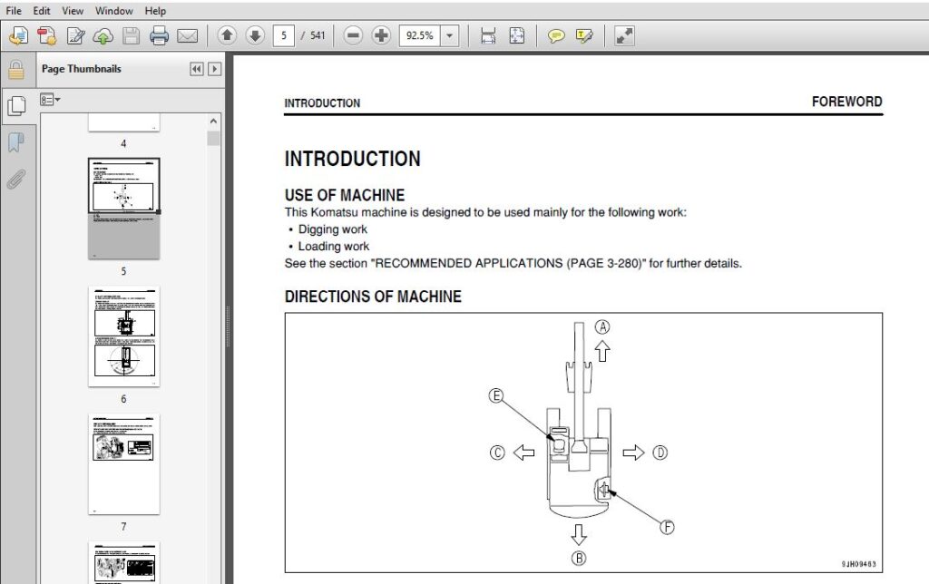 Komatsu PC2000-8 Hydraulic Excavator Operation & Maintenance Manual SN