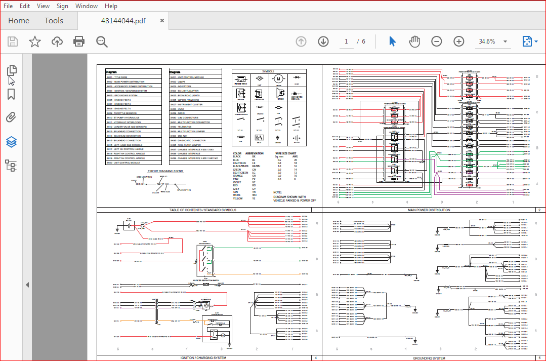 CASE SR210 SR240 SV280 TR270 TR310 TV370 ELECTRICAL SCHEMATIC TIER 4B