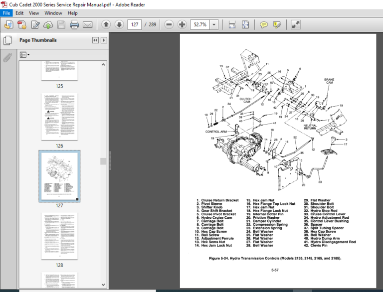 Cub Cadet 2000 Series Service Repair Manual PDF DOWNLOAD