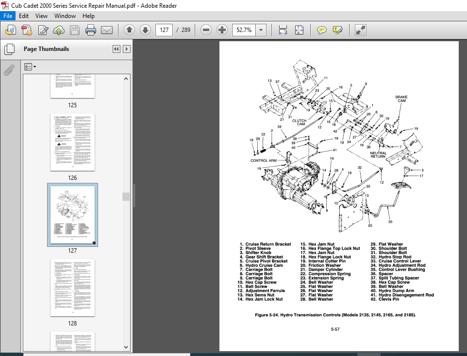 Cub Cadet 2000 Series Service Repair Manual PDF DOWNLOAD