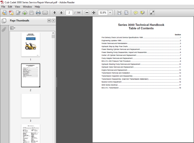 Cub Cadet Sc 100 Manual Pdf
