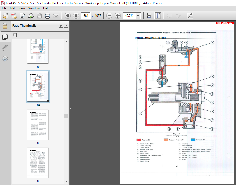 ford 555 backhoe service manual free download